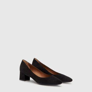Aquatalia Women's Pasha Pump Black Suede Size 9 EU 39